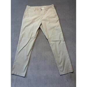 Tommy Bahama Performance Pants Men's Size 33 x 30 Mid Rise Gray Micro Check